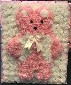 Teddy Bear Filled Wreath Pink