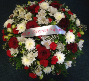 Dome Wreath - Deepest Sympathy